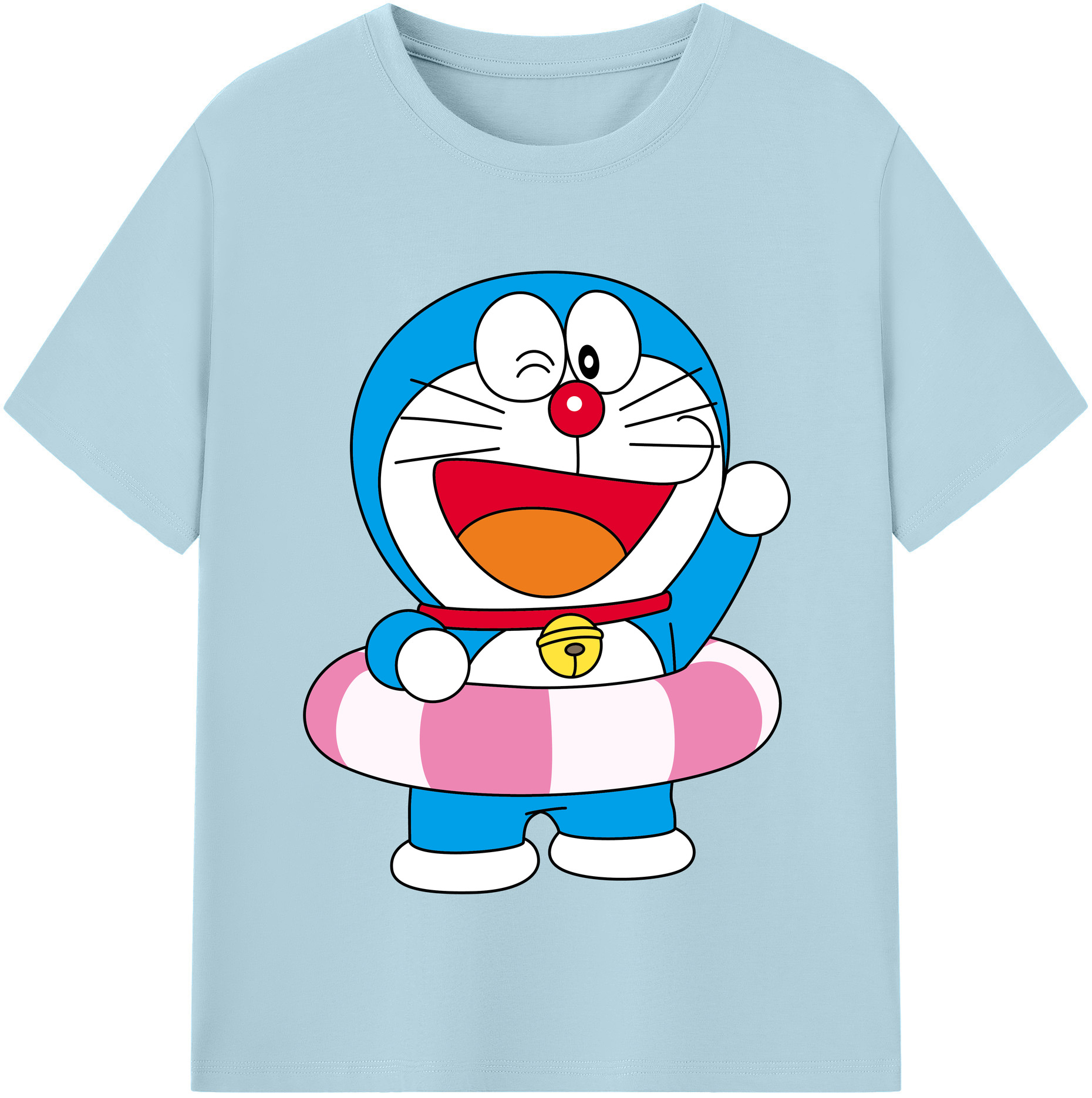 （画像用） ドラえもん Doraemon 綿100％半袖Tシャツ（フロントプリント）
